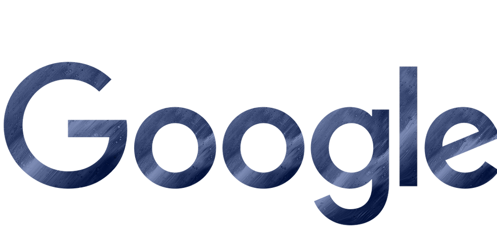 Google logo in dark blue color scheme.