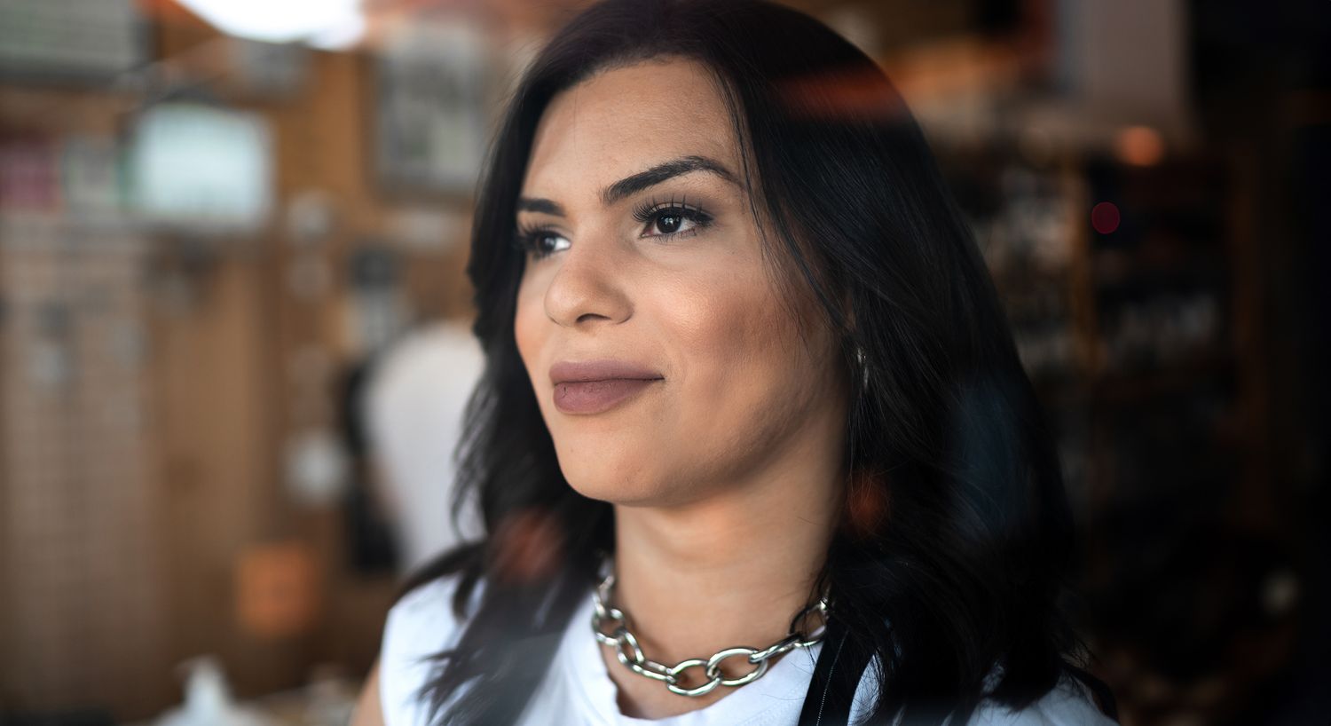 Black and white portrait of a young man.